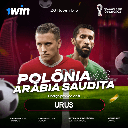Polônia e Arábia Saudita As odds dos corretores para a partida entre as seleções Polônia e Arábia Saudita